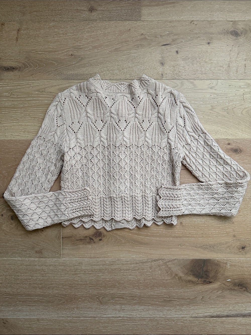 House of Harlow 1960 Openwork Button Cardigan - Picture 4 of 4